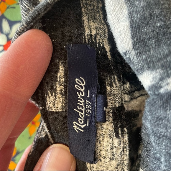 Madewell Black and White Patterned Jumpsuit - Picture 12 of 14